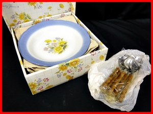 ◆Marumi/マルミ陶器 カレー皿 23cm 5枚 スプーン