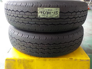 5) 5773b ブリヂストン エコピア ＲＤ６１３ 195/80R15 107/105N LT ２本 2021年製 ハイエース キャラバン 等 店頭交換可