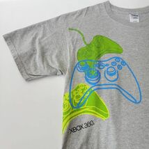 【レア】XBOX 360 Microsoft マイクロソフト Tシャツ グレー Lサイズ ゲーム 匿名配送_画像4