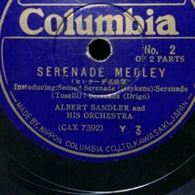 SP盤クラシック30㎝盤)Y3＊SERENADE MEDLEY セレナーデ名曲集 ALBERT SANDLER and HIS ORCHESTRA_画像2