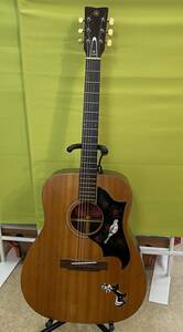 1527 YAMAHA/ヤマハ　FG-140　アコースティックギター　ビンテージ　赤ラベル　ソフトケース付　現状品　中古
