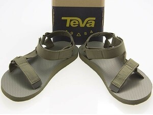  new goods TEVAteba/ORIGINAL UNIVERSAL CANVAS/ original universal canvas / men's / strap sandals /DARK OLIVE/1124038-DOL/25.0cm