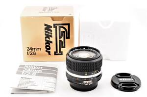 【ほぼ未使用】SIC / Nikon Ai-s Nikkor 24mm f2.8 MF Wide Lens ニコン ニッコール hb@6I