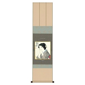 Art Auction ★◎竹久夢二『朝の光へ(色紙掛)』複製画 新品 手彩特殊工芸色紙 色紙掛け 人物画 女性画 着物【SAK-NY2KIC-001】, 美術品, 絵画, その他