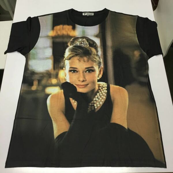 DBR6D. プリントTシャツ XXXLサイズ　(3XL)(4L) オードリーヘプバーン Audrey Hepburn ヘップバーン