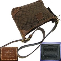 ●本物 COACH コーチ ブリーカー シグネチャー イースト シグネチャー ショルダーバッグ 12594 ダークブラウン_画像2