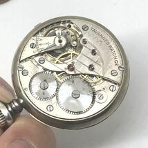 ☆ビンテージ TAVENNES WATCH シーマ タバン 銀製 SILVER 900 懐中時計/可動品/オリジナル ムーブメント ケース_画像2