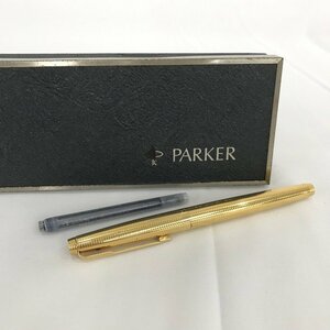 【1702382】PARKER パーカー 万年筆　14KGF ペン先14K ケース/インク付き