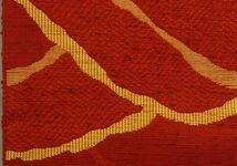 ポリノジック100％　桐生織物　紋織四寸小袋帯　　中古品_画像3
