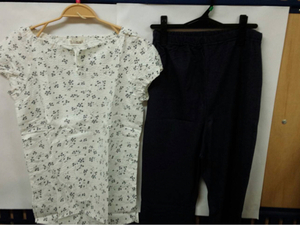  unused * MAMMY MATERNITY maternity pyjamas L outer garment pants waist rubber adjustment attaching * 81-1