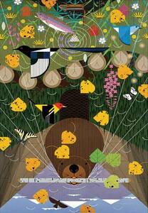 (AA638) 1000ピース ジグソーパズル 米国輸入●PO●ペット・動物 ロッキー山脈 Charley Harper: The Rocky Mountains