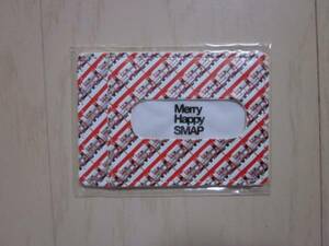 SMAP SHOP限定★2008年★『MERRY HAPPY SMAP』パスケース★カードケース★ グッズ★レア★貴重