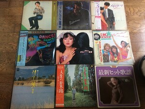 レコード LP28枚・シングル18枚 アイドル・カラオケ他色々