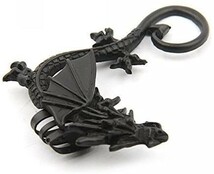 ☆ 片耳用 ドラゴン 龍 イヤー カフ フェイク ☆ ジュエリー クリップ 耳に挟む ピアス イヤリング メンズ アクセサリー 黒 z2_画像5