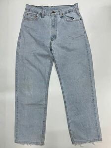 裾上げ済み アイスブルー USA製 90s 90年代 Levi's リーバイス 510-0217 ストレートデニムパンツ ジーンズ w32 ヴィンテージ