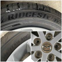 バリ溝。MAZDAマツダ プレマシー 純正 16インチ×6.5＋52.5 114.3/5穴 BRIDGESTONE/PIRELLI 205/55R16ラジアル4本。アテンザロードスター_画像7