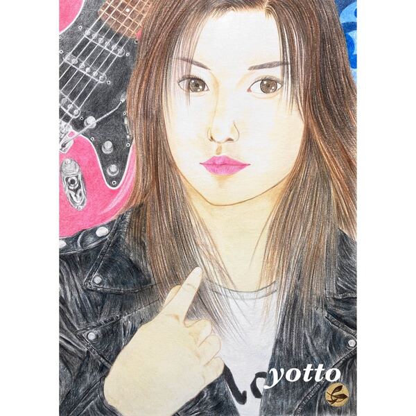 色鉛筆画「 prologue〜 序章 〜 」A4・額付き◇◆手描き◇原画◆yotto◇
