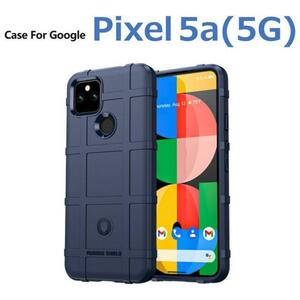 Google Pixel 5a5G ケース ブルー アーミー