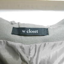 A431 ◇ w closet | ダブルクローゼット　サロペット　緑系　中古　サイズＦ_画像8