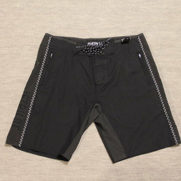 〓JETPILOT〓Men'sボードショーツW18901 34インチ Black/Black FLAT TRACK