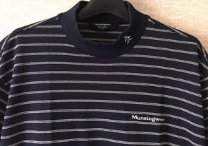 Munsingwear grand Slamマンシングウエア グランドスラム Lサイズ 美品 ゴルフウェアハイネックシャツ 