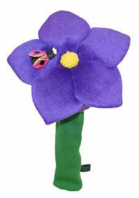 ★送料込み価格★Winning Edge Designs Flower Headcover Violet★ウィニングエッジデザイン フラワーヘッドカバー　すみれ★