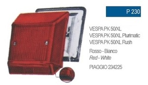 Flli BOSATA 社外 P230 テールライト ベスパ PK50XL (24642)