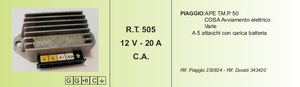 CEAB 社外 レギュレーター RT505 PK/PX/COSA 5端子 GG+BCE 12V20A (24603)