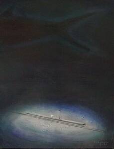 Art hand Auction Deep Sea Original surrealist fantasy painting F0 oil painting (oil painting), painting, oil painting, others