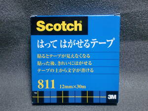 3M スコッチ はってはがせるテープ 紙箱入り 12mm×30m 大巻 811-3-12　　　　　a-16