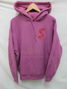◇1000円スタート シュプリーム　Supreme S logo hooded sweatshirt パーカー サイズL　