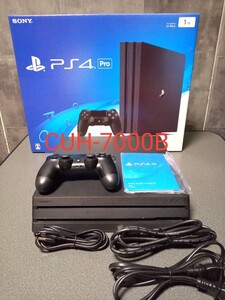 プレイステーション4 PS4Pro本体 1TB CUH-7000B 動作確認済 埃フィルターつき