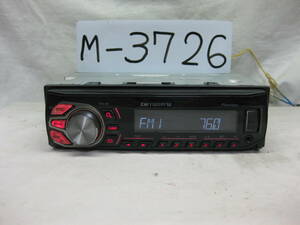 M-3726　Carrozzeria　カロッツェリア　MVH-390　フロント USB AUX　1Dサイズデッキ　補償付き