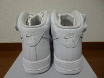 即決♪新品未使用 NIKE ナイキスニーカー AIR FORCE 1 '07 MID エアフォース１ ミッド トリプルホワイト 25.5cm♪25周年記念♪40周年記念_画像5