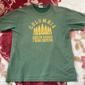 Columbia 半袖Tシャツ グリーン系 サイズM 部屋着