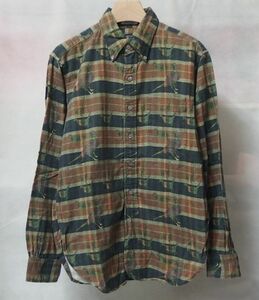 Engineered Garments エンジニアードガーメンツ 19th BD Shirt Printed Bird on Plaid ボタンダウン シャツ XS バード チェック