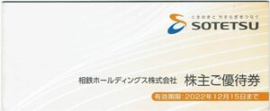 相鉄ホールディングス株主優待券綴り １冊 有効期限 2022年12月15日まで