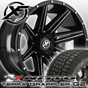 20x10J GMC シエラ ユーコン デナリ XF OFFROAD XF220 20インチタイヤホイールセット NITTO TERRA GRAPPLER G2 265/50R20 275/55R20 285/