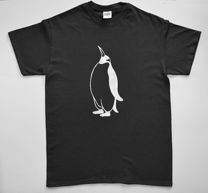 ペンギンＴシャツ、黒、penguin, 送料無料、メンズＸＬサイズ