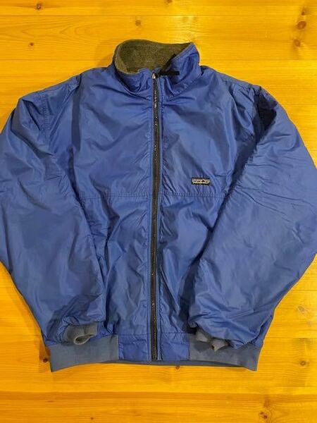 80's USA製 Patagonia/パタゴニア Vintage L/S Full-Zip Shell Jacket/フルジップ シェルジャケット / 白タグ デカタグ 雪無し グリセード