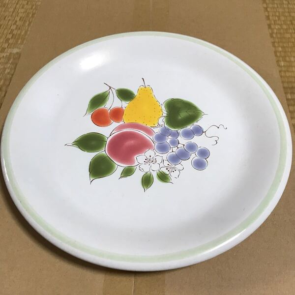 レトロ 27㎝ 大皿 2枚 フルーツ柄