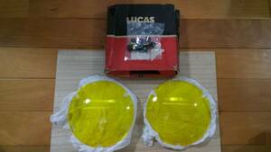 LUCAS( Lucas ) original 7 -inch head light yellow lens cover that time thing new goods unused NOS goods England made 