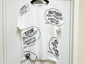 MONCLER　モンクレール　Ｔシャツ　クルーネックシャツ　Ｄ10938085250　サイズS　ホワイト　プリントシャツ