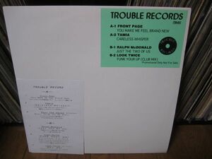 V.A / Trouble Records - Front Page / You Make Me Feel Brand New. Look Twice, 4 The Cause