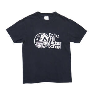 ☆送料無料☆ 00s ビンテージ ECHO HILL OUTDOOR SCHOOL Tシャツ エコーヒルアウトドアスクール 2000年代 古着 メンズ M 黒 HANES ヘインズ