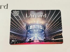 L'Arc-en-Ciel Official QUO Card L'Arcard..30 anniversary commemoration official original QUO card L'Arc-en-Ciel QUO card collection 