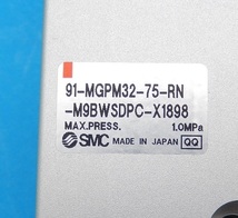 91-MGPM32-75-RN-M9BWSDPC-X1898　ガイド付薄型シリンダ　SMC　未使用品_画像3