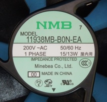 11938MB-B0N-EA　ACファン　Minebea　ランクA中古品_画像3