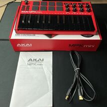AKAI MPK mini 3 Red 赤　中古　MIDIキーボード　_画像9