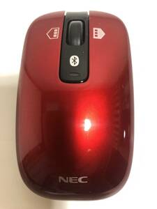 ●【即決☆送料無料☆匿名配送】 NEC 純正 ワイヤレスマウス MT-1337 赤 Bluetooth 管：a06